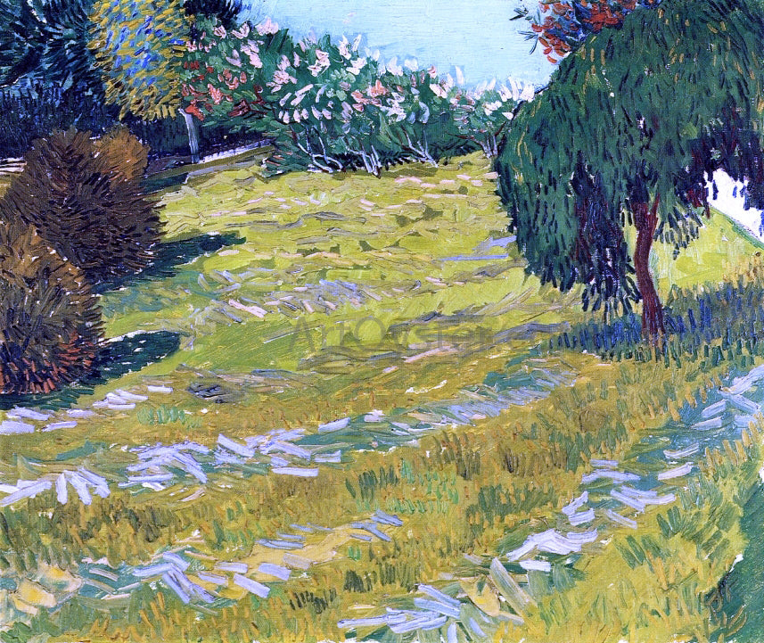 Vincent Van Gogh Garden with Weeping Willow - Canvas Print