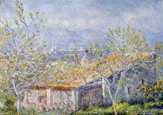 Claude Oscar Monet Gardener's House at Antibes - Canvas Print