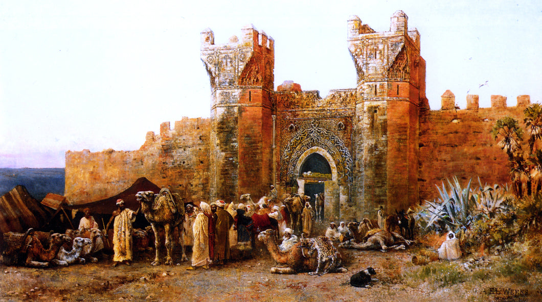 Edwin Lord Weeks Gate of Shehal, Morocco - Canvas Print