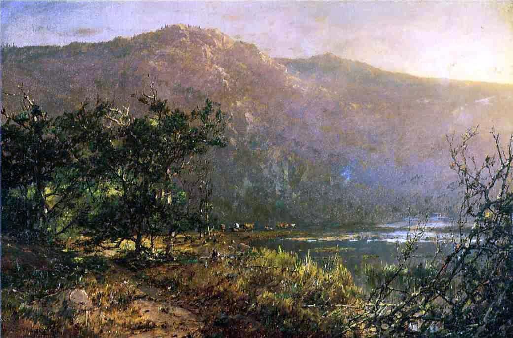 William Louis Sonntag Gathering at Sundown - Canvas Print