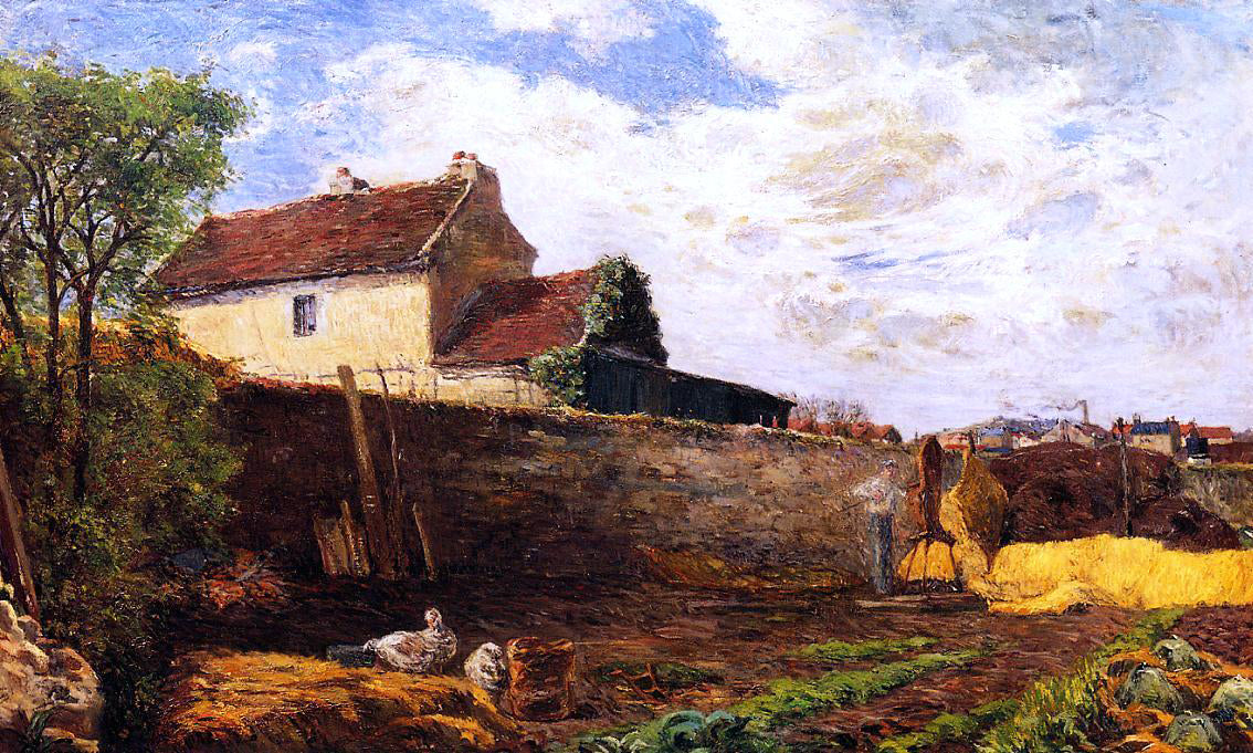 Paul Gauguin Geese on the Farm - Canvas Print