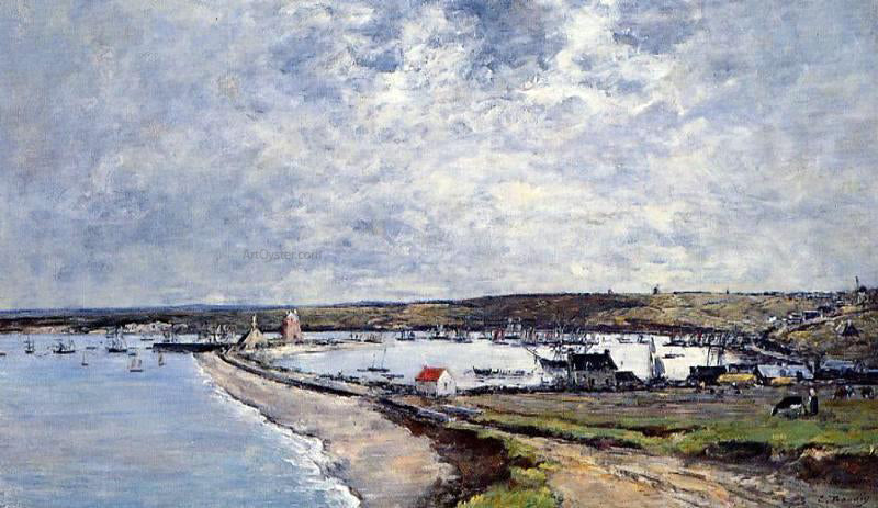 Eugene-Louis Boudin General View of Camaret - Canvas Print