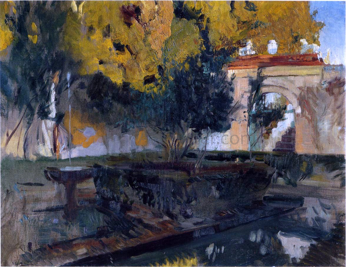 Joaquin Sorolla Y Bastida Generalife Granada - Canvas Print