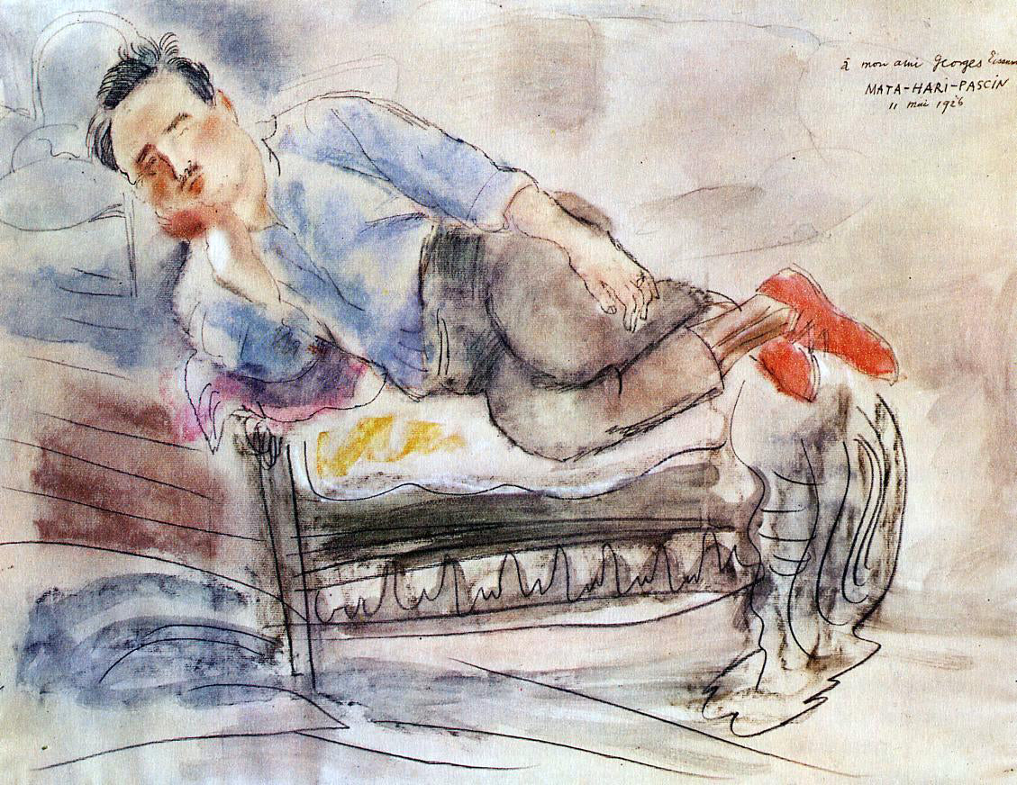 Jules Pascin Georges Eisenmann - Canvas Print
