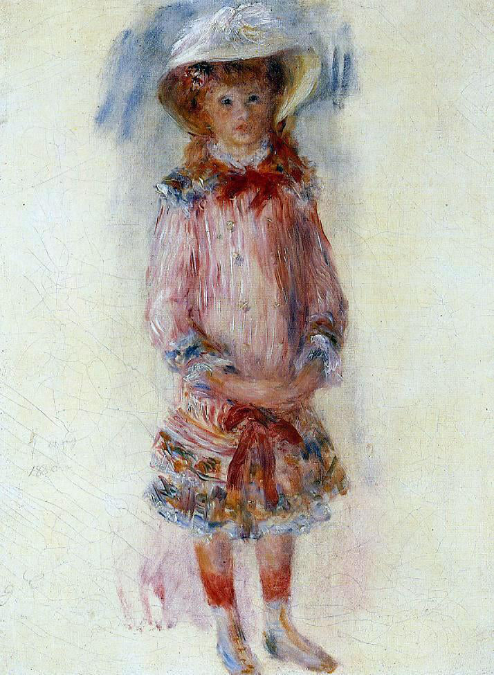 Pierre Auguste Renoir Georgette Charpentier Standing - Canvas Print
