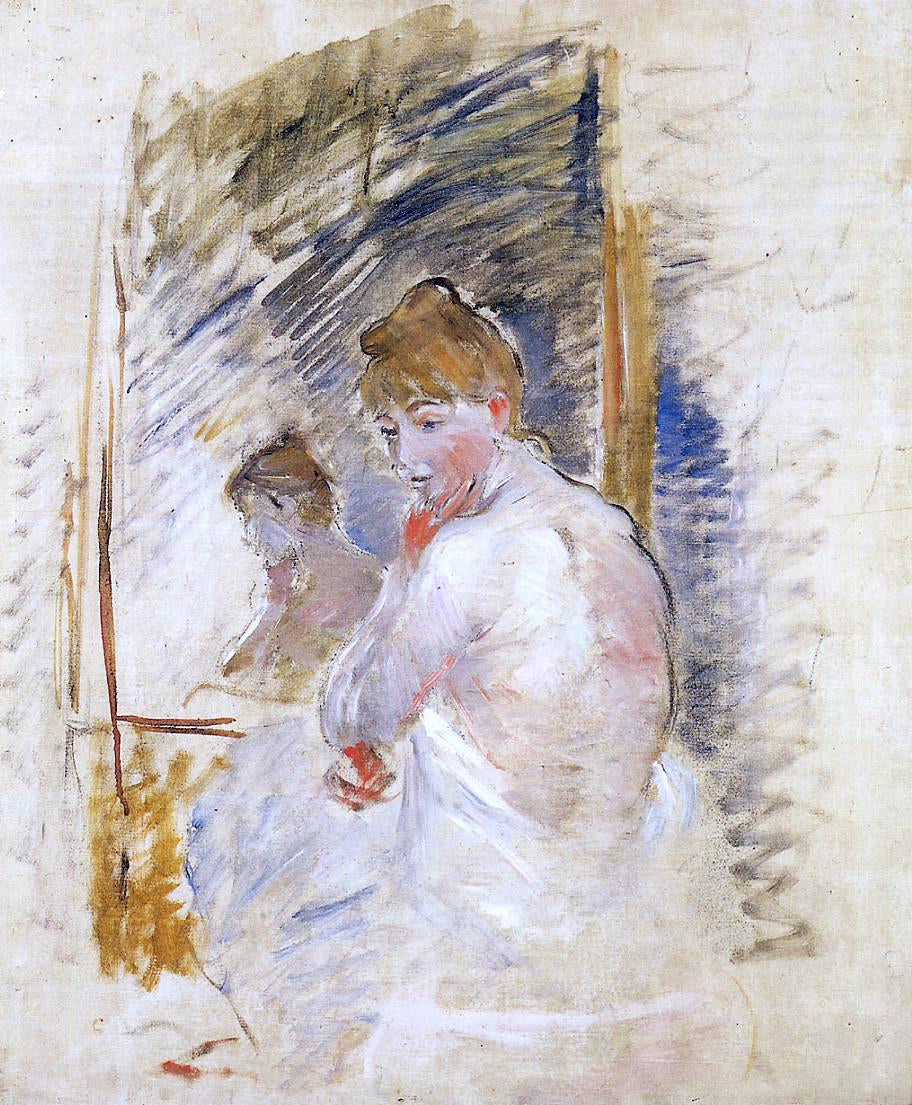 Berthe Morisot Getting out of Bed - Canvas Print