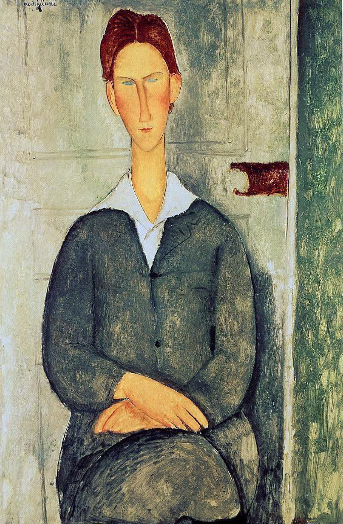Amedeo Modigliani Giovanotto dai Capelli Rosse - Canvas Print