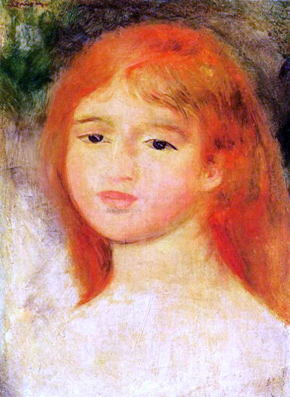 Pierre Auguste Renoir Girl with Auburn Hair - Canvas Print