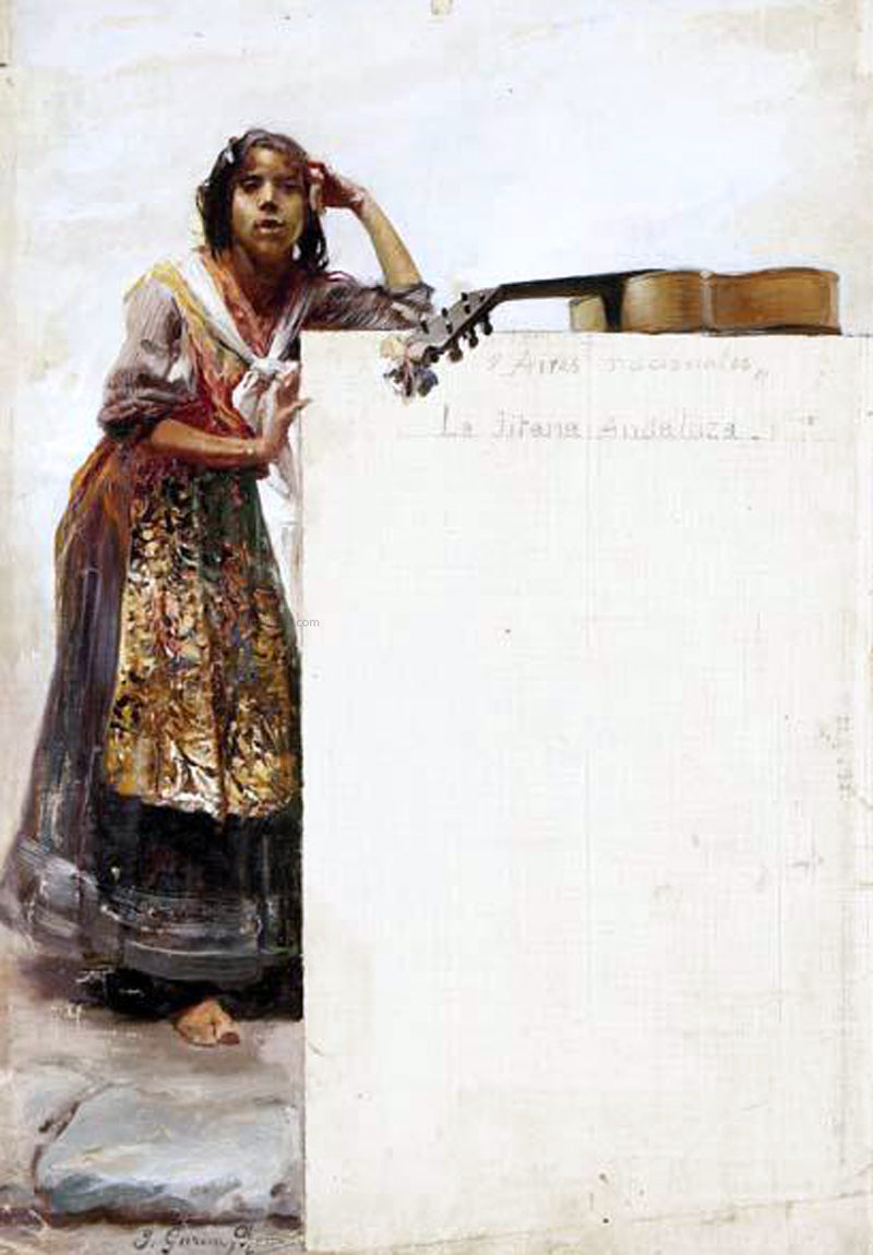Jose Garcia Y Ramos Gitana - Canvas Print