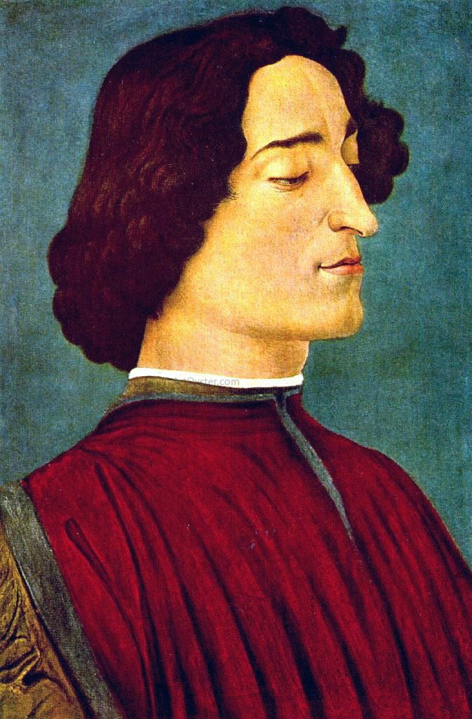 Sandro Botticelli Giuliano de' Medici - Canvas Print
