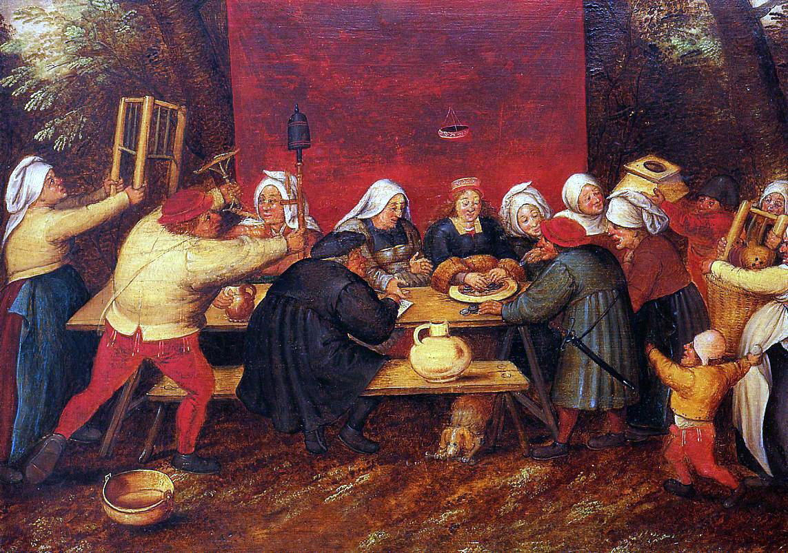 The Younger Pieter Bruegel Giving Presents at a Wedding - Canvas Print