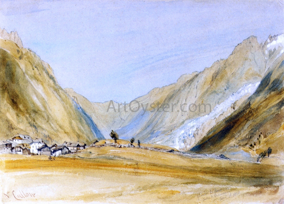William Callow RWS Glacier du Bois, Chamonix - Canvas Print