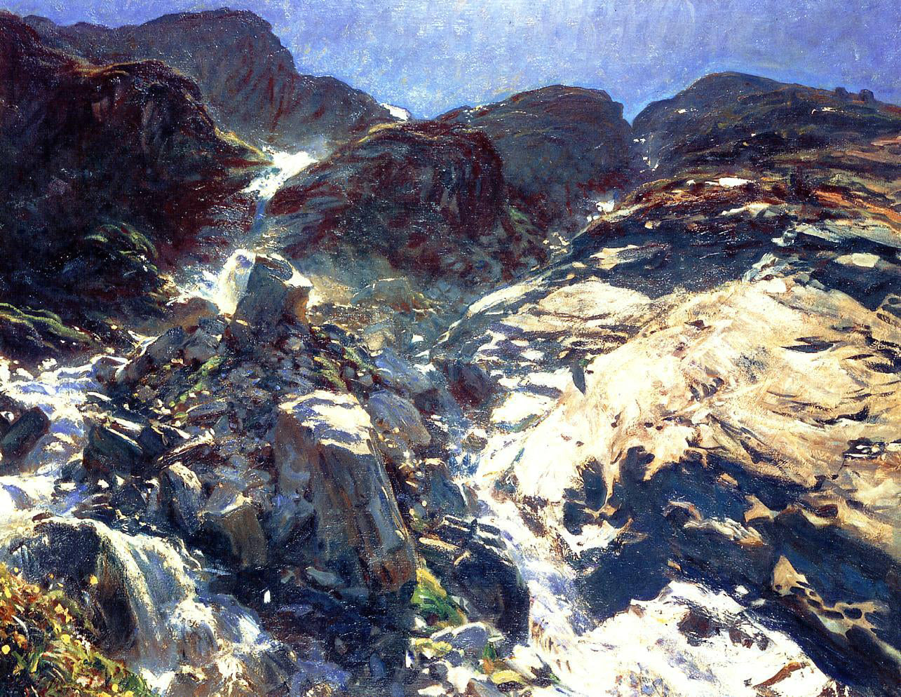 John Singer Sargent Glacier Streams - Canvas Print
