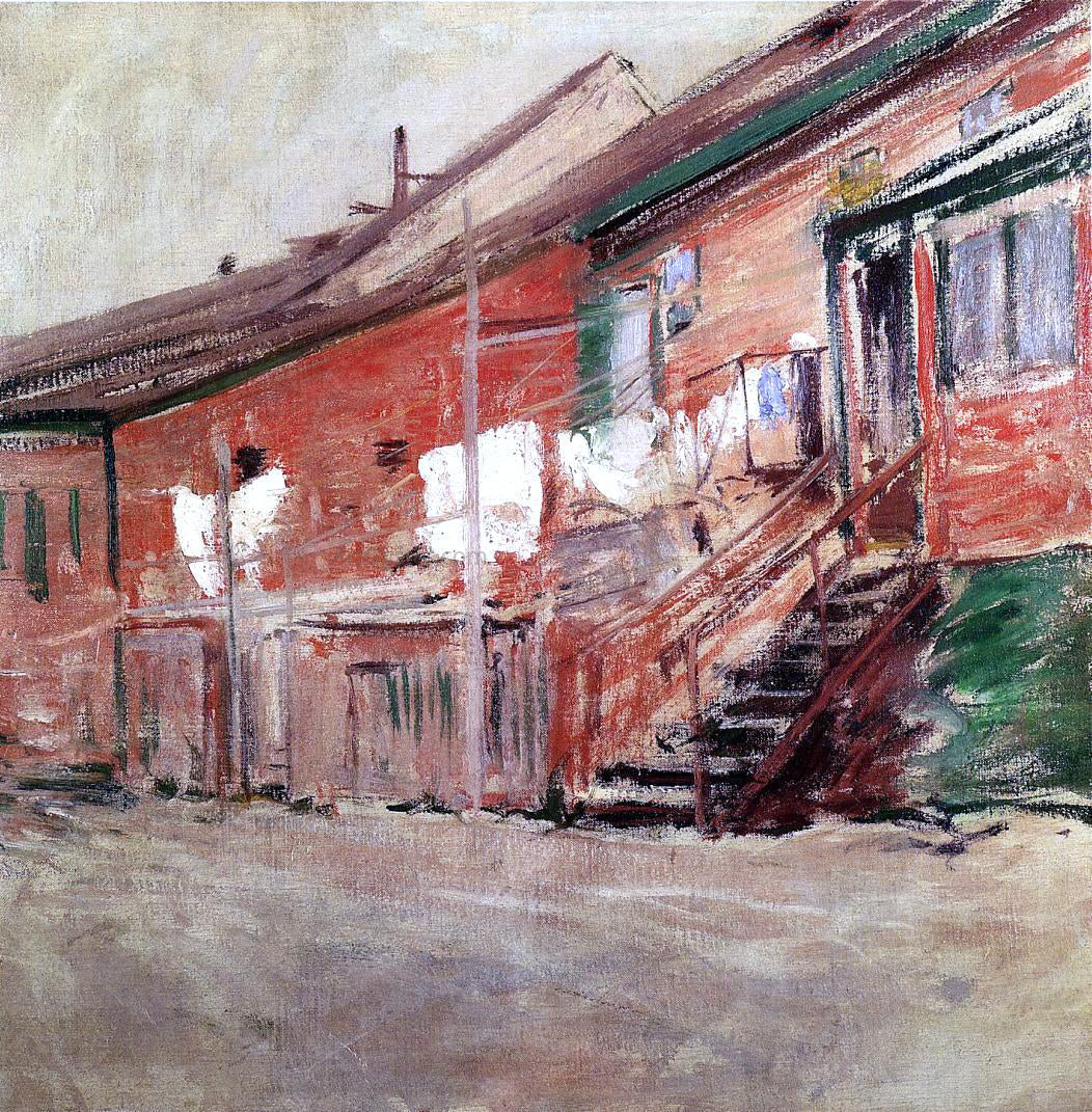 John Twachtman Gloucester, Fishermen's Houses - Canvas Print