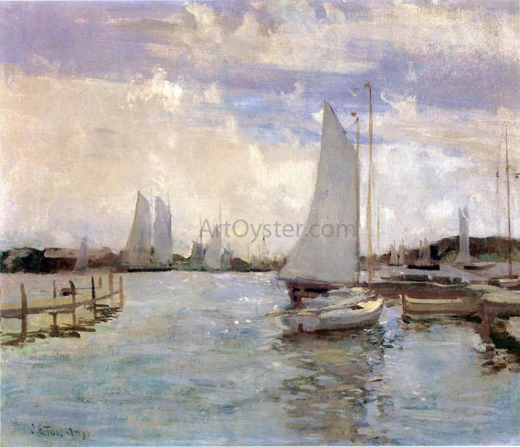 John Twachtman Gloucester Harbor - Canvas Print