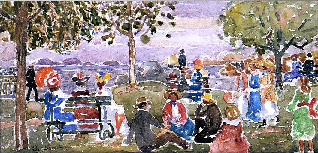 Maurice Prendergast Gloucester Park - Canvas Print