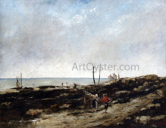 Gustave Courbet Going Fishing - Canvas Print