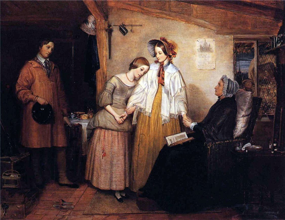 Richard Redgrave Going into Service - Canvas Print