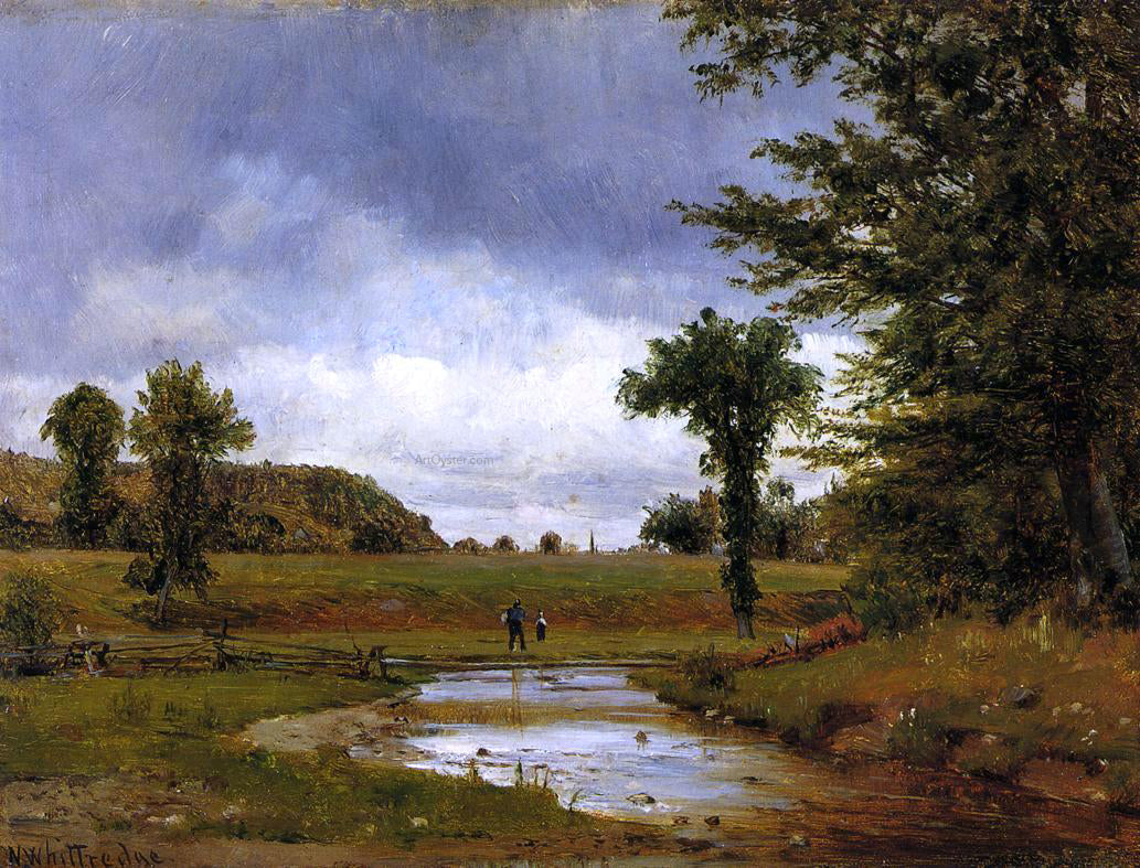Thomas Worthington Whittredge Going to the Village - Canvas Print