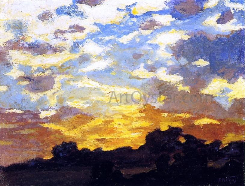 Edward Potthast Golden Sunset - Canvas Print