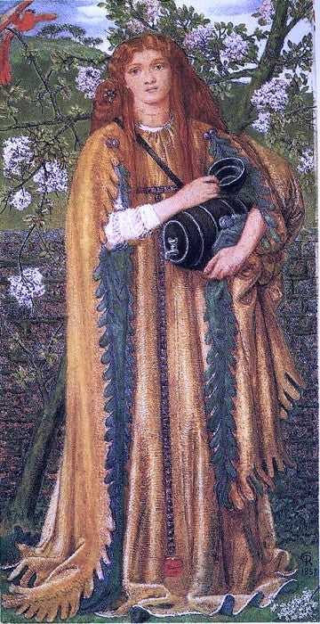 Dante Gabriel Rossetti Golden Water - Canvas Print