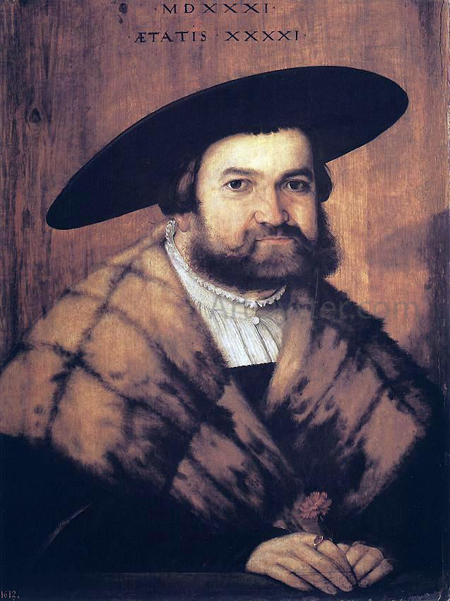 Christoph Amberger Goldsmith Jorg Zurer of Augsburg - Canvas Print