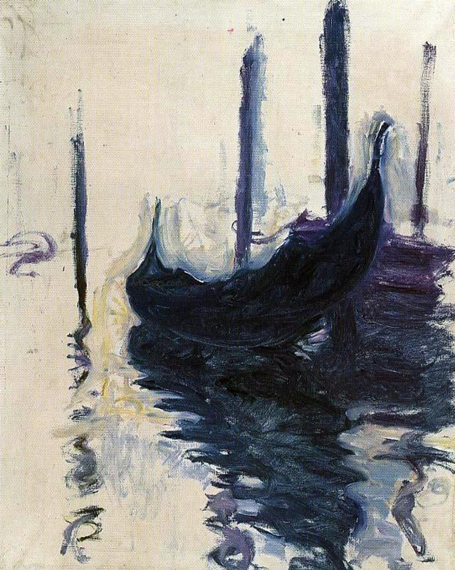 Claude Oscar Monet Gondola in Venice - Canvas Print