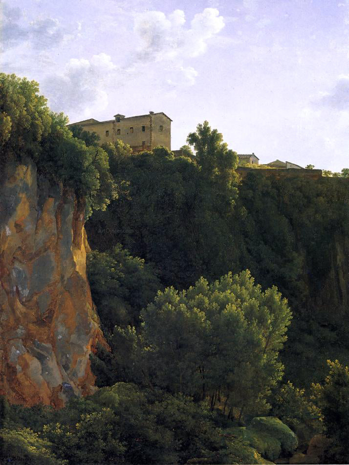 Jean-Joseph-Xavier Bidauld Gorge at Civita Castellana - Canvas Print
