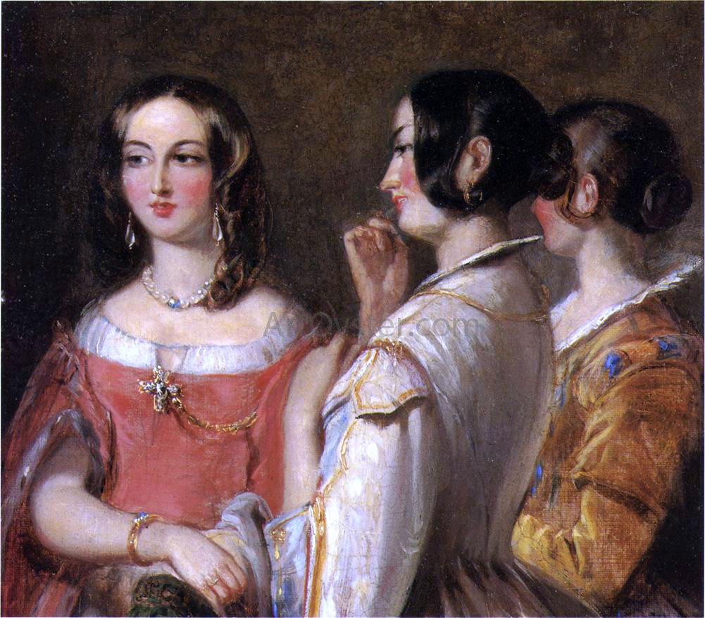 Thomas Sully Gossip - Canvas Print