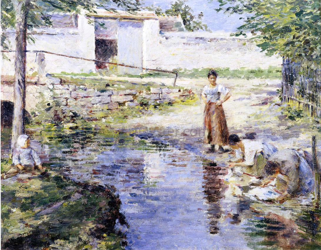 Theodore Robinson Gossips - Canvas Print