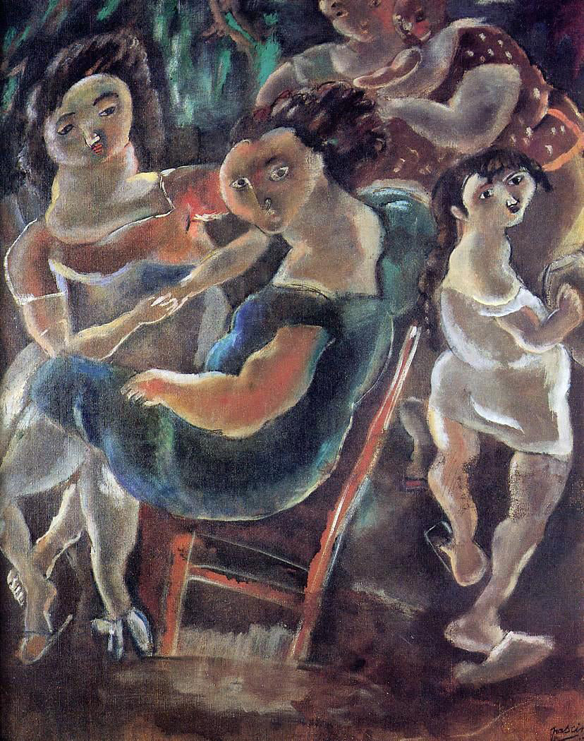 Jules Pascin Gossips - Canvas Print