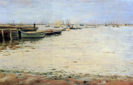 William Merritt Chase Gowanus Bay (also known as Misty Day, Gowanus Bay) - Canvas Print