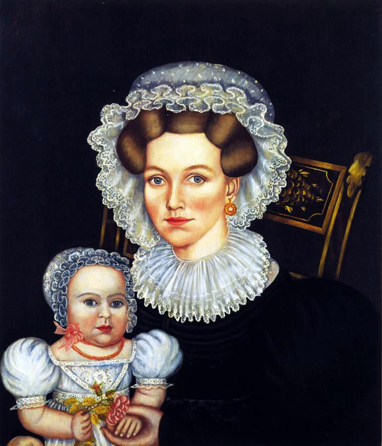 Noah North Gracie Beardsley Jefferson Jackman and Her Daughter - Canvas Print