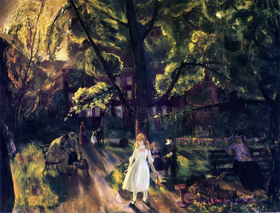 George Wesley Bellows Gramercy Park - Canvas Print