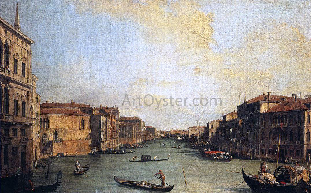 Canaletto At the Grand Canal from the Palazzo Balbi - Canvas Print