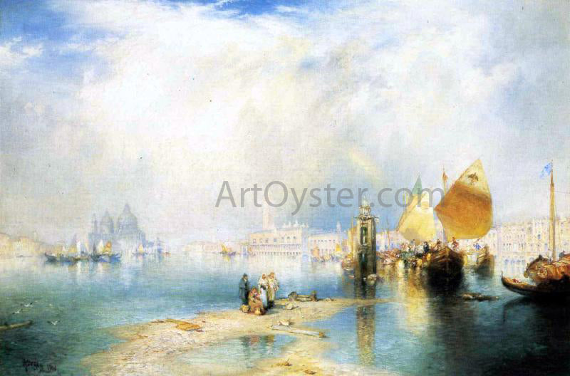 Thomas Moran Grand Canal, Venice - Canvas Print