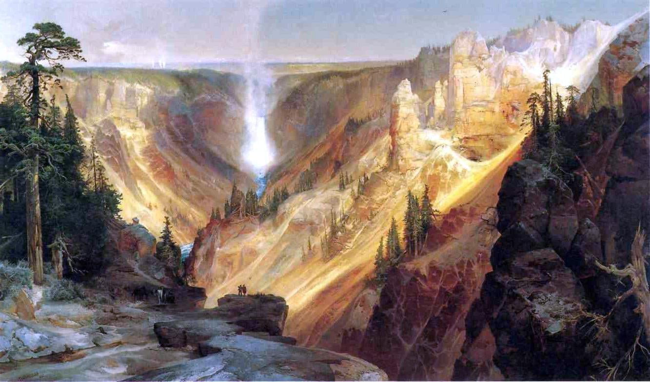 Thomas Moran Grand Canyon of the Yellowstone - Canvas Print