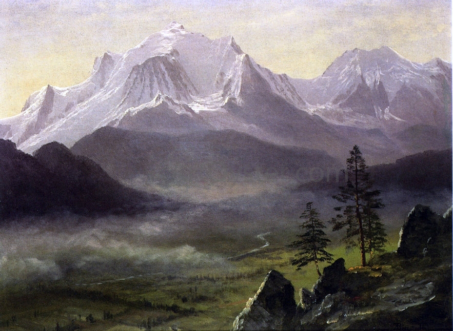 Albert Bierstadt Grand Tetons - Canvas Print
