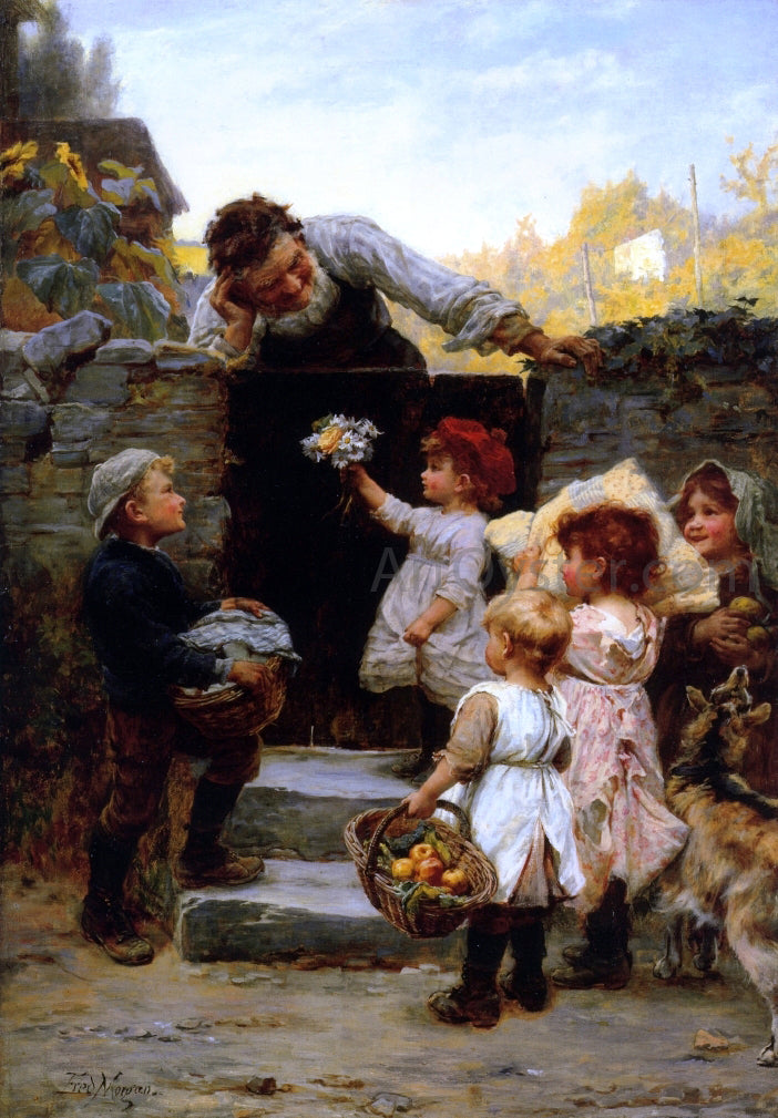 Frederick Morgan Grandfather's Birthday (also known as Grandpapa's Birthday) - Canvas Print
