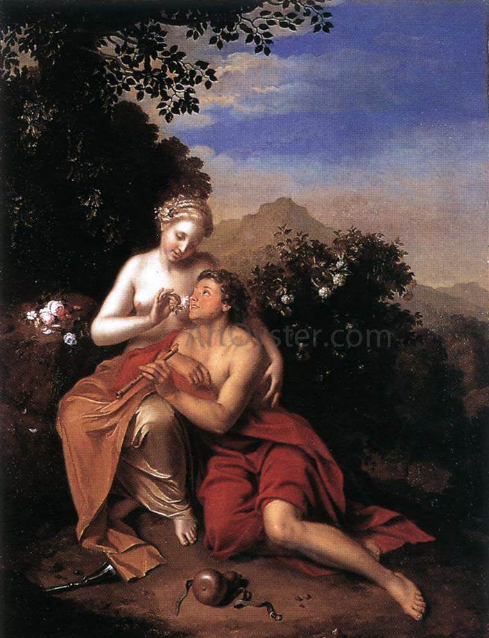 Pieter Van der Werff Granida and Diafilo - Canvas Print