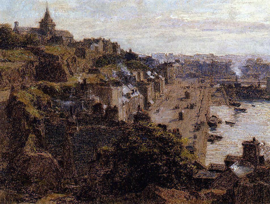Leon Augustin L'hermitte) Granville, Morning - Canvas Print