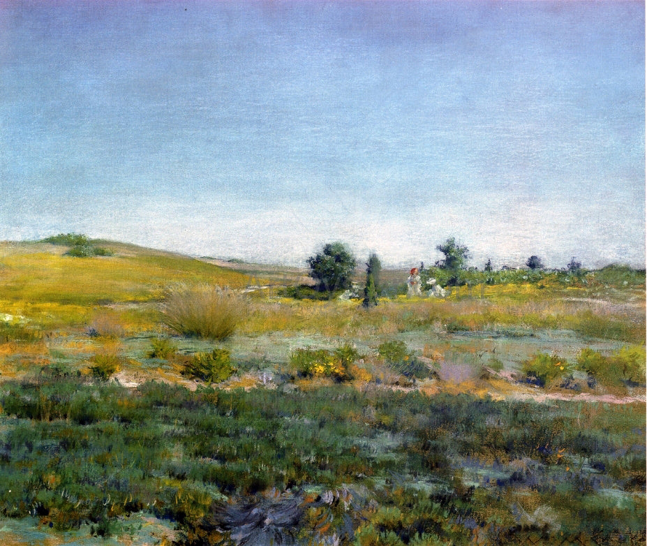 William Merritt Chase Gray Day in Spring (also known as Summer) - Canvas Print