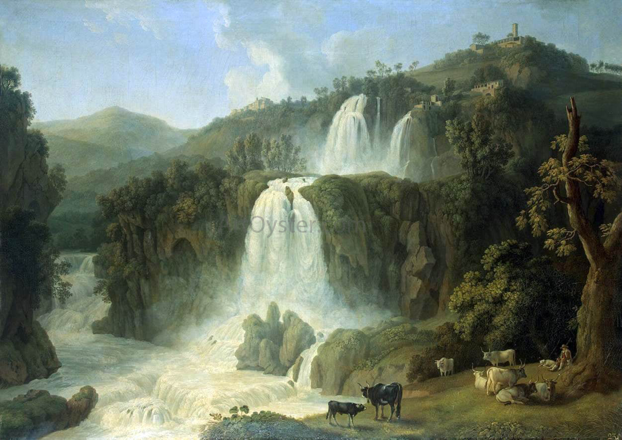 Jacob Philipp Hackert Great Cascades at Tivoli - Canvas Print
