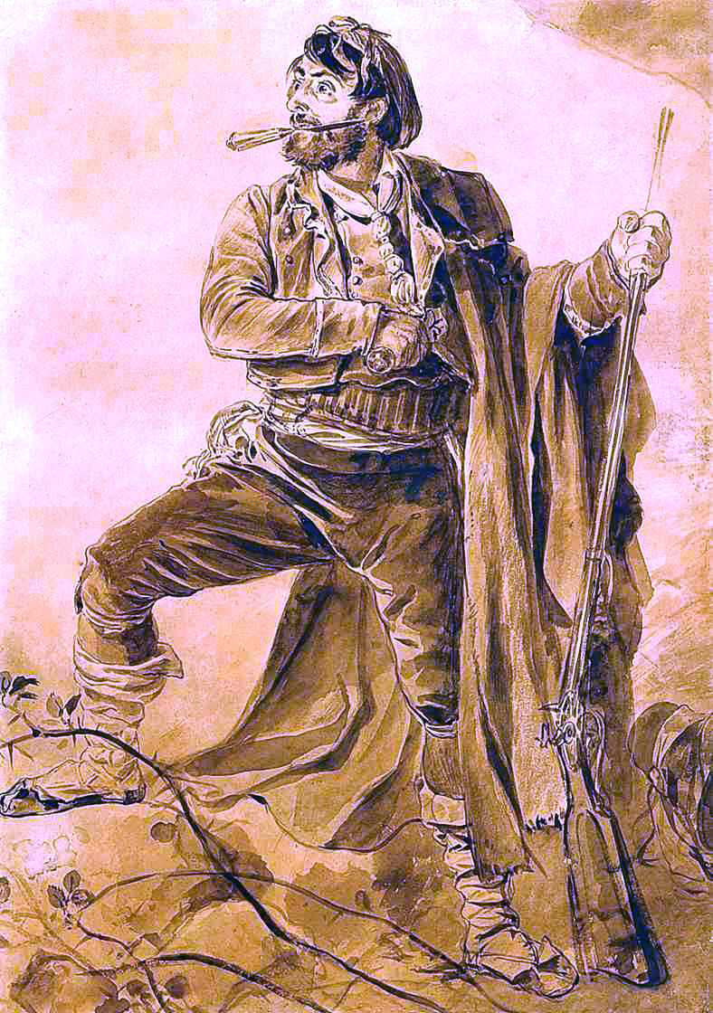 Karl Pavlovich Brulloff Greek insurgent - Canvas Print