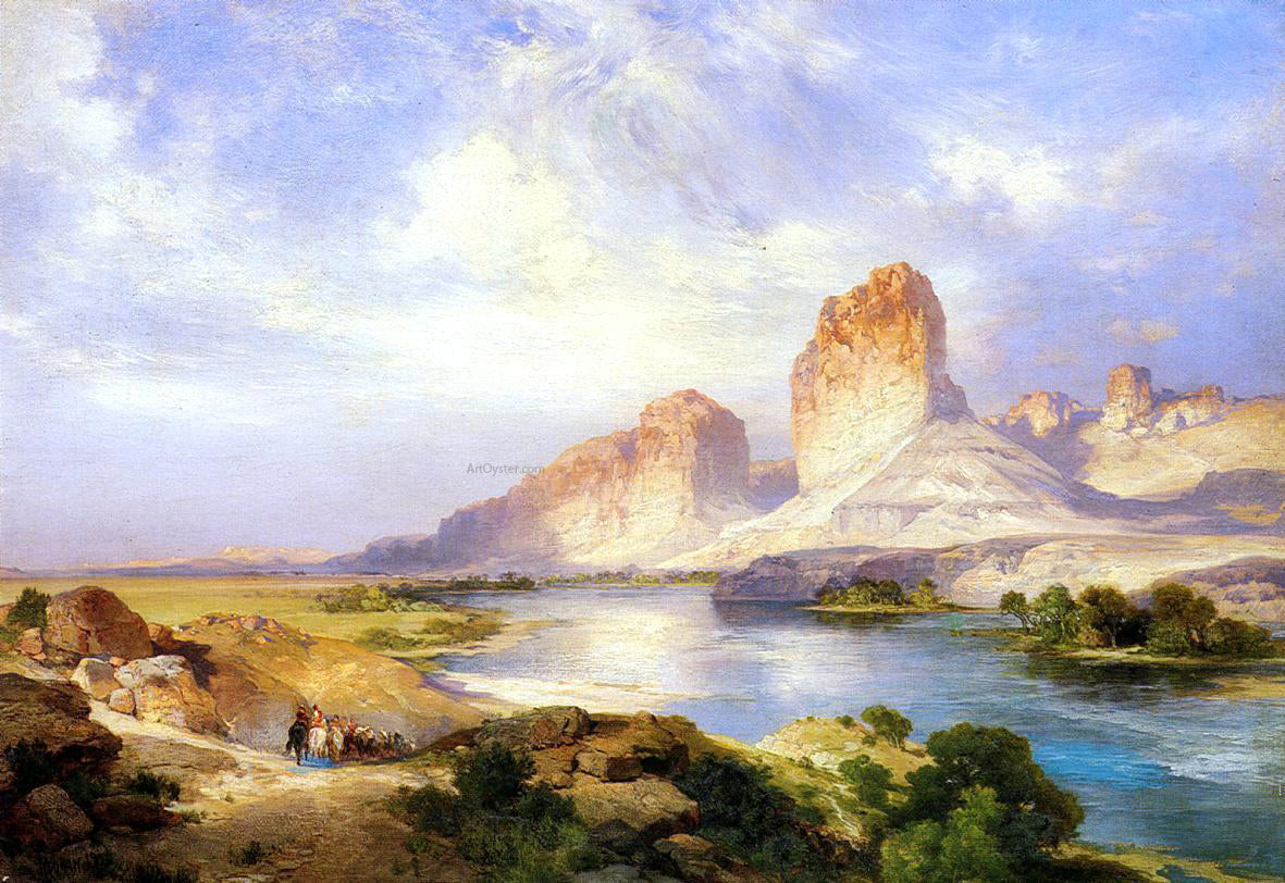 Thomas Moran Green River, Wyoming - Canvas Print