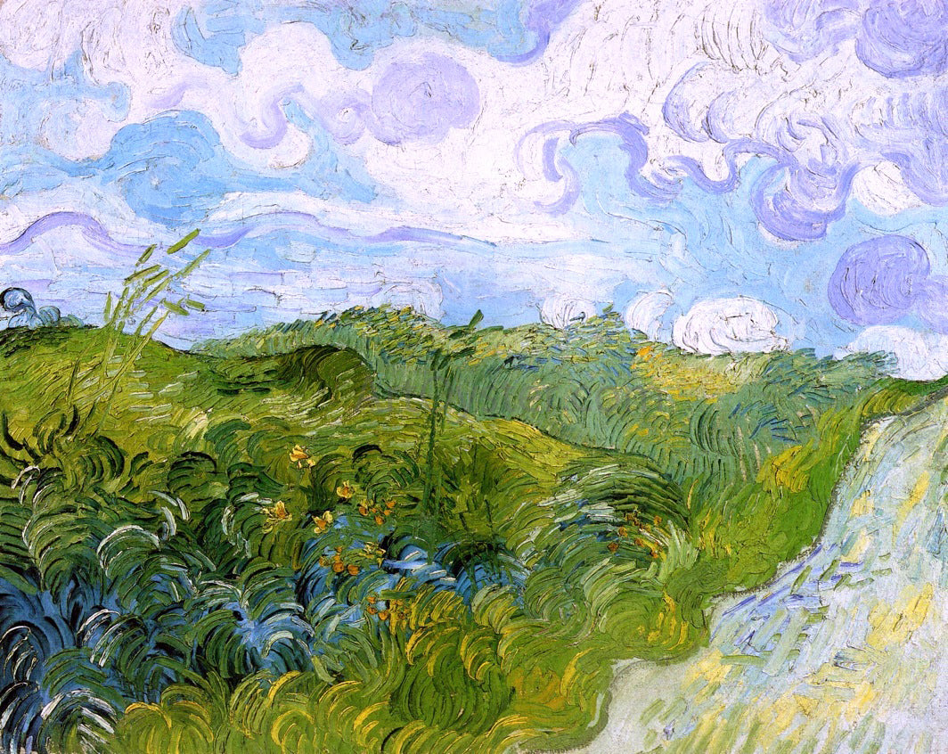 Vincent Van Gogh Green Wheat Fields - Canvas Print