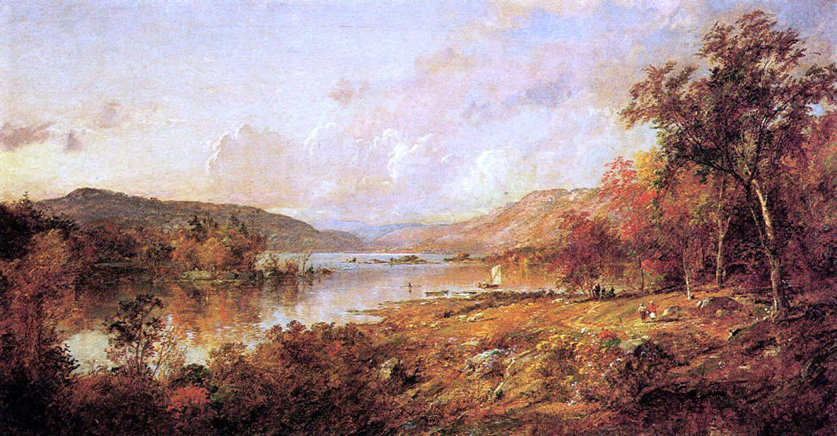 Jasper Francis Cropsey Greenwood Lake in September - Canvas Print