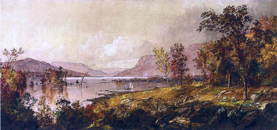 Jasper Francis Cropsey Greenwood Lake, New Jersey, in September - Canvas Print