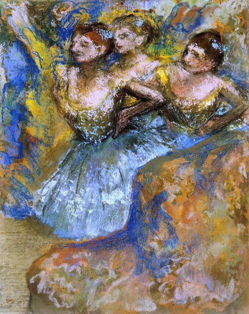 Edgar Degas Group of Dancers - Canvas Print