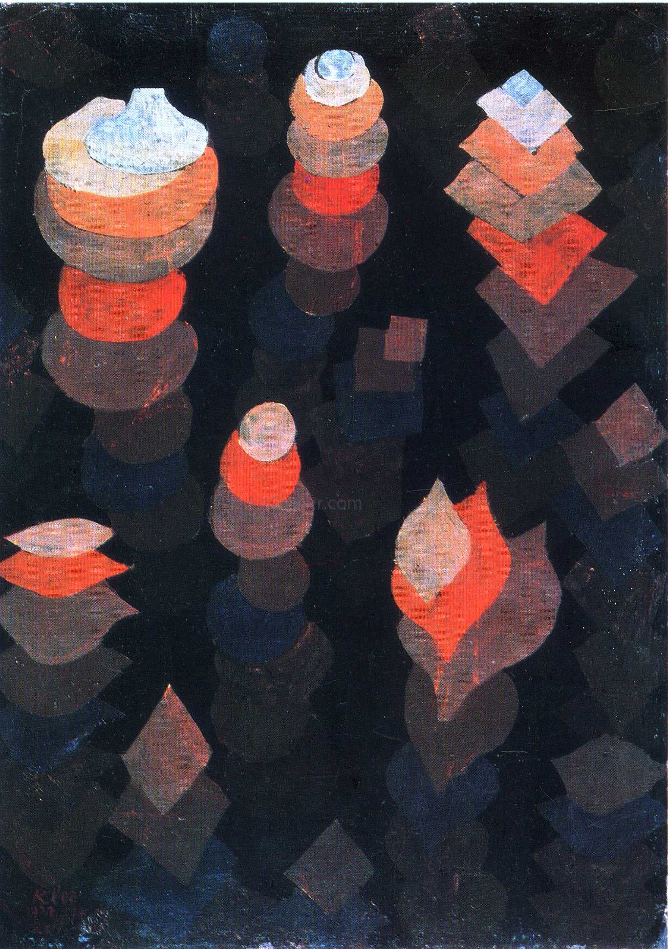 Paul Klee Growth of the Night Plants - Canvas Print